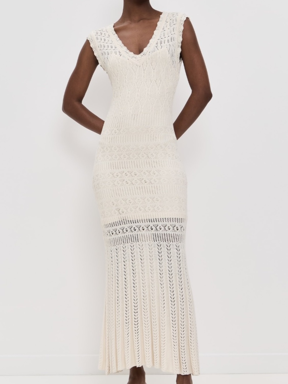 Z Supply Marsella Crochet Sea Salt Dress- Size Large